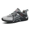 Spring Summer Men Outdoor Hiking Shoes Big Size Mens Mountain Climbing Trekking Sneakers Black Grey Mens Sport Shoes Hombre Male - gray - 45