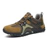 Spring Summer Men Outdoor Hiking Shoes Big Size Mens Mountain Climbing Trekking Sneakers Black Grey Mens Sport Shoes Hombre Male - light brown - 43