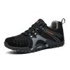 Spring Summer Men Outdoor Hiking Shoes Big Size Mens Mountain Climbing Trekking Sneakers Black Grey Mens Sport Shoes Hombre Male - black - 40