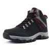 New Arrival Classics Style Men Hiking Shoes Lace Up Male Sport Walking Outdoor Jogging Trekking Sneakers Free Shipping High Top - black - 46