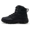 New Men's Military Boots High Top Outdoor Hiking Shoes Men Anti-collision Quality Army Tactical Sport Jogging Trekking Sneakers - black - 44