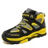 Kids Hiking Shoes Sport Shoes For Boys Teenagers Antiskid Running Shoes Walking Mountain Climbing Footwear Basket Flats Sneakers - yellow - 5.5