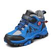 Kids Hiking Shoes Teenagers Antiskid Running Shoes Walking Mountain Sport Shoes For Boys Climbing Footwear Basket Kids Sneakers - Blue - 36