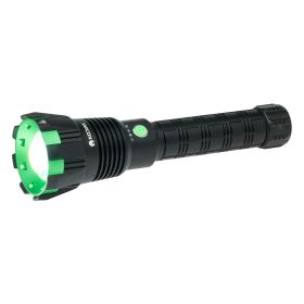 Rechargeable Tactical Flashlight COB LED Light Output Up to 15,000 Lumens - black - Metal