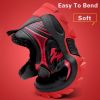 Winter Boots For Boys Anti-Skid Hiking Shoes Children Plus Fur Walking Climbing Sneakers Outdoor Sport Footwear Kids Snow Shoes - Red kid shoes - 1