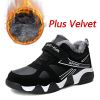 Kid Sneakers Outdoor Boots Plus Warm Fur Running Shoes Kids Waterproof Walking Children Hiking Sport Shoes Winter Shoes For Boys - Red Kids shoes - 6