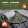 Oversized 30-Degree Cool Weather Rectangular Sleeping Bag, Gray, 40"x80" - Gray