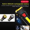 Portable High Lumen Camping Hiking Adventure Flashlight  - Black B - Flashlights