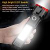 Portable LED Flashlight Multifunctional Work Light for Car Outdoor Camping Hiking Adventure - Black A - Flashlights