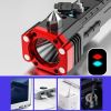 Portable LED Flashlight Multifunctional Work Light for Car Outdoor Camping Hiking Adventure - Black A - Flashlights