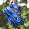 Kids Hiking Shoes Sport Shoes For Boys Teenagers Antiskid Running Shoes Walking Mountain Climbing Footwear Basket Flats Sneakers - blue - 2.5