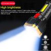 Portable High Lumen Camping Hiking Adventure Flashlight  - Black A - Flashlights