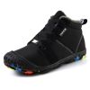 Winter Kids Shoes Running Shoes Waterproof Hiking Shoes Plus Fur Warm Sport Boys Non-slip Sneakers Outdoor Climbing Trainers - black boys shoes - 4