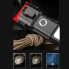 Portable LED Flashlight Multifunctional Work Light for Car Outdoor Camping Hiking Adventure - Black B - Flashlights