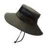 Bucket Hat Summer Men Women Fishing Boonie Hats UV Protection Long Large Wide Brim Hiking Sun Hat Outdoor Cap - Army Green